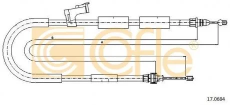 Трос ручного тормоза COFLE 170684