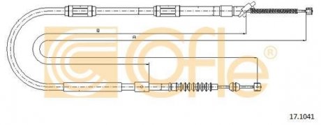 Трос ручного гальма COFLE 171041