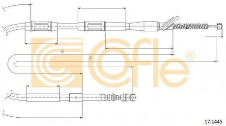 Трос ручника COFLE 171445