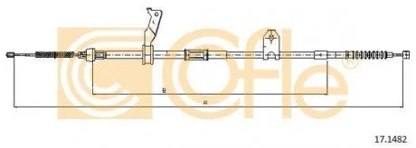 Трос ручного гальма COFLE 171482