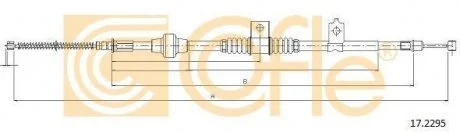 Трос ручного гальма Mitsubishi Outlander II (06-12), ASX (10->) (1627/1415mm) правий R COFLE 172295