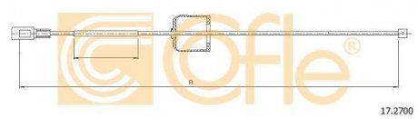 Трос ручника COFLE 17.2700