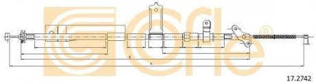 Трос ручного тормоза COFLE 172742
