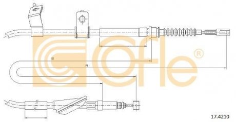 Трос ручника COFLE 174210