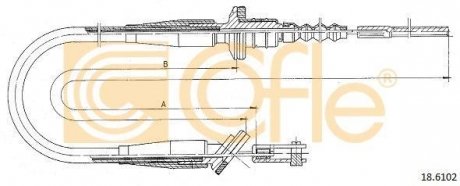 Трос зчеплення COFLE 18.6102