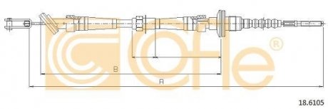 Трос зчеплення COFLE 186105