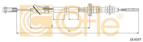 Трос сцепления COFLE 186107