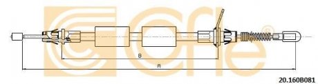 Трос COFLE 20160B081