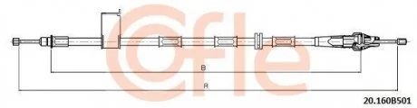 Фото 1 - трос COFLE 20160B501 Трос COFLE 20160B501 (фото 1)