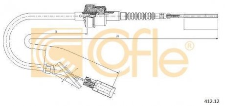 Трос сцепления COFLE 41212