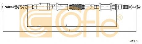 Трос ручника COFLE 4414 (фото 1)