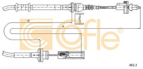 Трос сцепления COFLE 4623