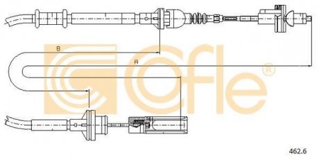 Трос сцепления COFLE 4626