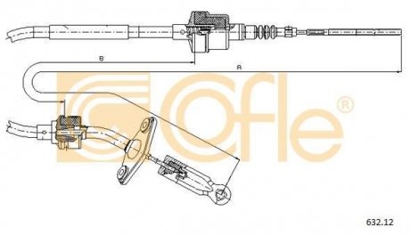Трос сцепления COFLE 63212 (фото 1)