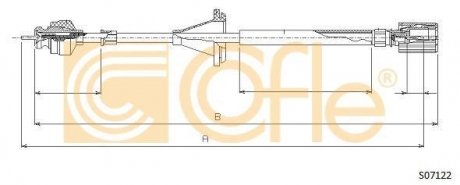 Тросик спидометра COFLE S07122