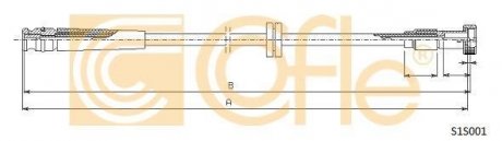 Трос спидометра COFLE S1S001