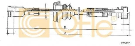 Трос спидометра COFLE S20020