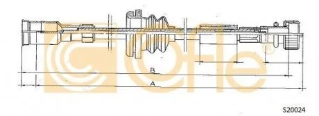 Тросик спідометра COFLE S20024