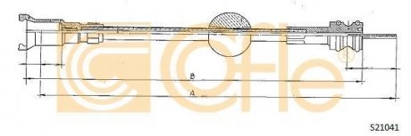 Тросик спидометра COFLE S21041
