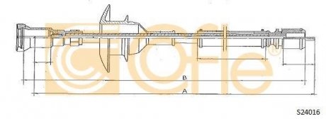 Тросик спідометра COFLE S24016