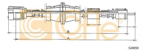 Тросик спідометра COFLE S24050