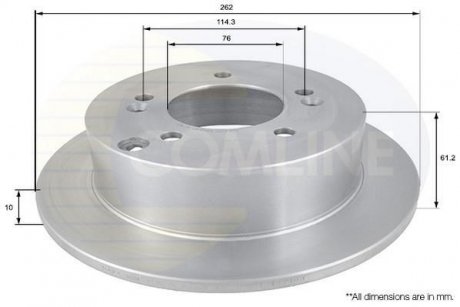 Гальмівний диск COMLINE ADC1066 (фото 1)