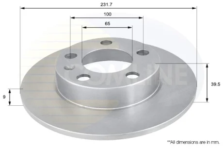 Гальмівний диск COMLINE ADC1414