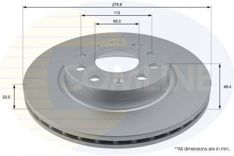 Гальмівний диск COMLINE ADC1456V