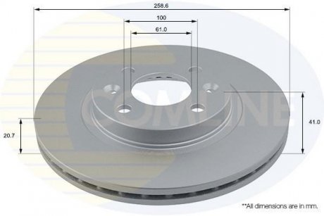 Гальмівний диск COMLINE ADC1507V