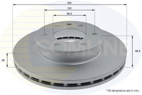 Гальмівний диск COMLINE ADC1640V