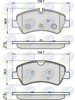 - Гальмівні колодки до дисків COMLINE CBP02143 (фото 1)