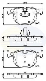 Гальмівні колодки (набір) COMLINE CBP02295 (фото 1)