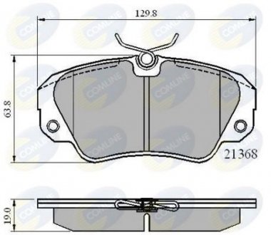 Гальмівні колодки, дискове гальмо (набір) COMLINE CBP0493