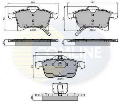 Гальмівні колодки, дискове гальмо (набір) COMLINE CBP31307