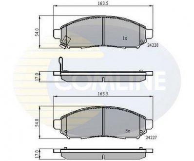 - Гальмівні колодки до дисків COMLINE CBP31520 (фото 1)