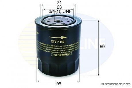 Фільтр масла COMLINE CTY11140
