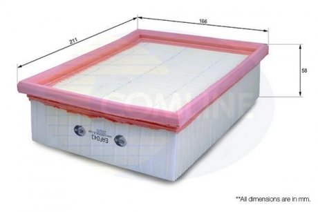 Фільтр повітряний COMLINE EAF043