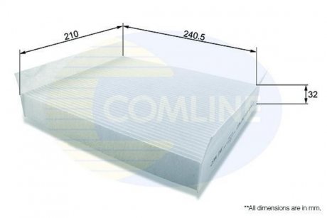 Фільтр повітря (салону) COMLINE EKF104