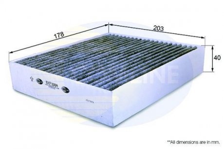 Фільтр повітря (салону) COMLINE EKF108A