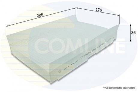 Фільтр повітря (салону) COMLINE EKF117