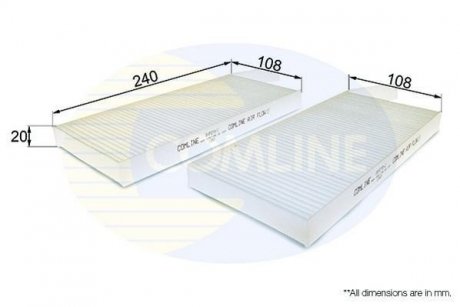 Фільтр повітря (салону) COMLINE EKF2702