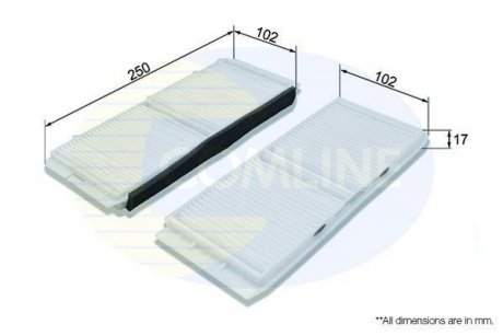 Фільтр повітря (салону) COMLINE EKF3362