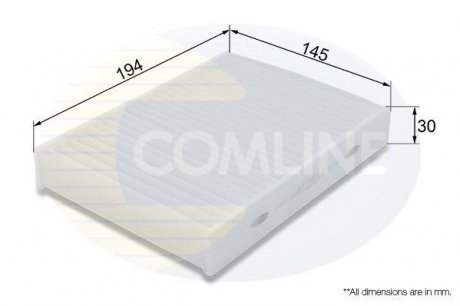 Фільтр повітря (салону) COMLINE EKF404