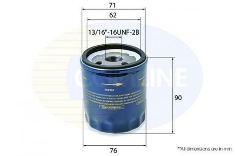 Фільтр масла COMLINE EOF003