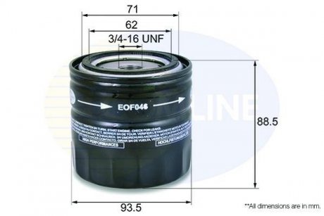 Фільтр масла COMLINE EOF046