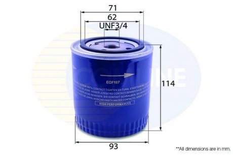 Фільтр масла COMLINE EOF187