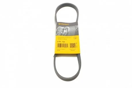 Фото ремінь генератора поліклиновий CONTINENTAL Contitech 5PK768 Ремінь генератора поліклиновий CONTINENTAL Contitech 5PK768