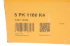 Комплект ременя генератора Volvo S60/S80/S90/V40/V60/V70/V90/XC40/XC60/XC70/XC90 13- (6PK1180) CONTINENTAL CTAM Contitech 6PK1180K4 (фото 5)