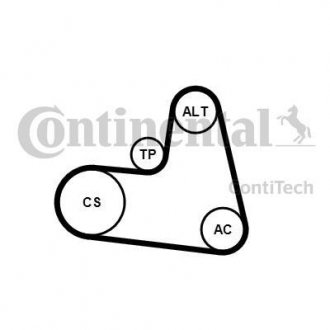 Поликлиновой ременный комплект Contitech 6PK1217K1