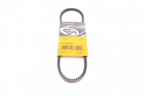 Ремінь генератора клиновий CONTINENTAL Contitech AVX10X675